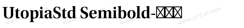 UtopiaStd Semibold字体转换